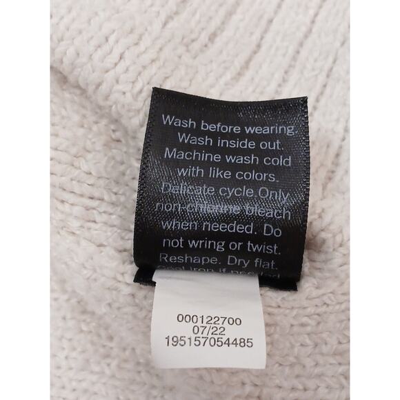 Simply Vera Wang Sweater Plus XXL Beige Chunky Cableknit LAGENLOOK Cowl Relaxed - Picture 16 of 16